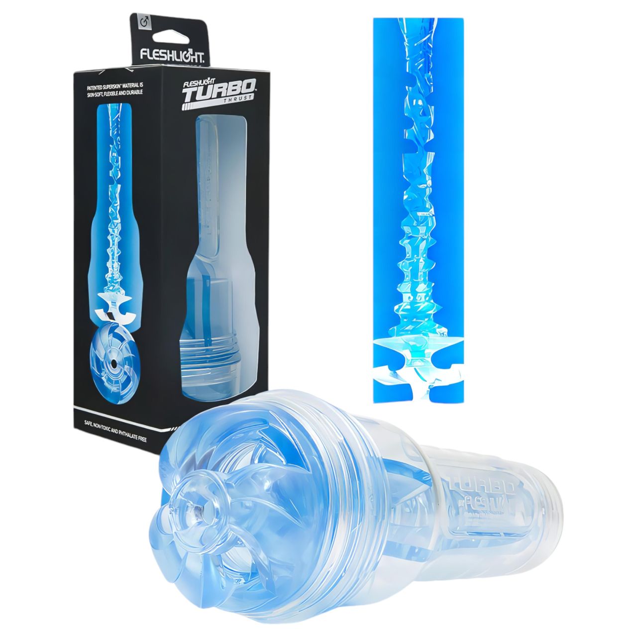 Fleshlight Turbo Thrust - szívó maszturbátor (kék) Fleshlight Turbo Thrust - szívó maszturbátor (kék)