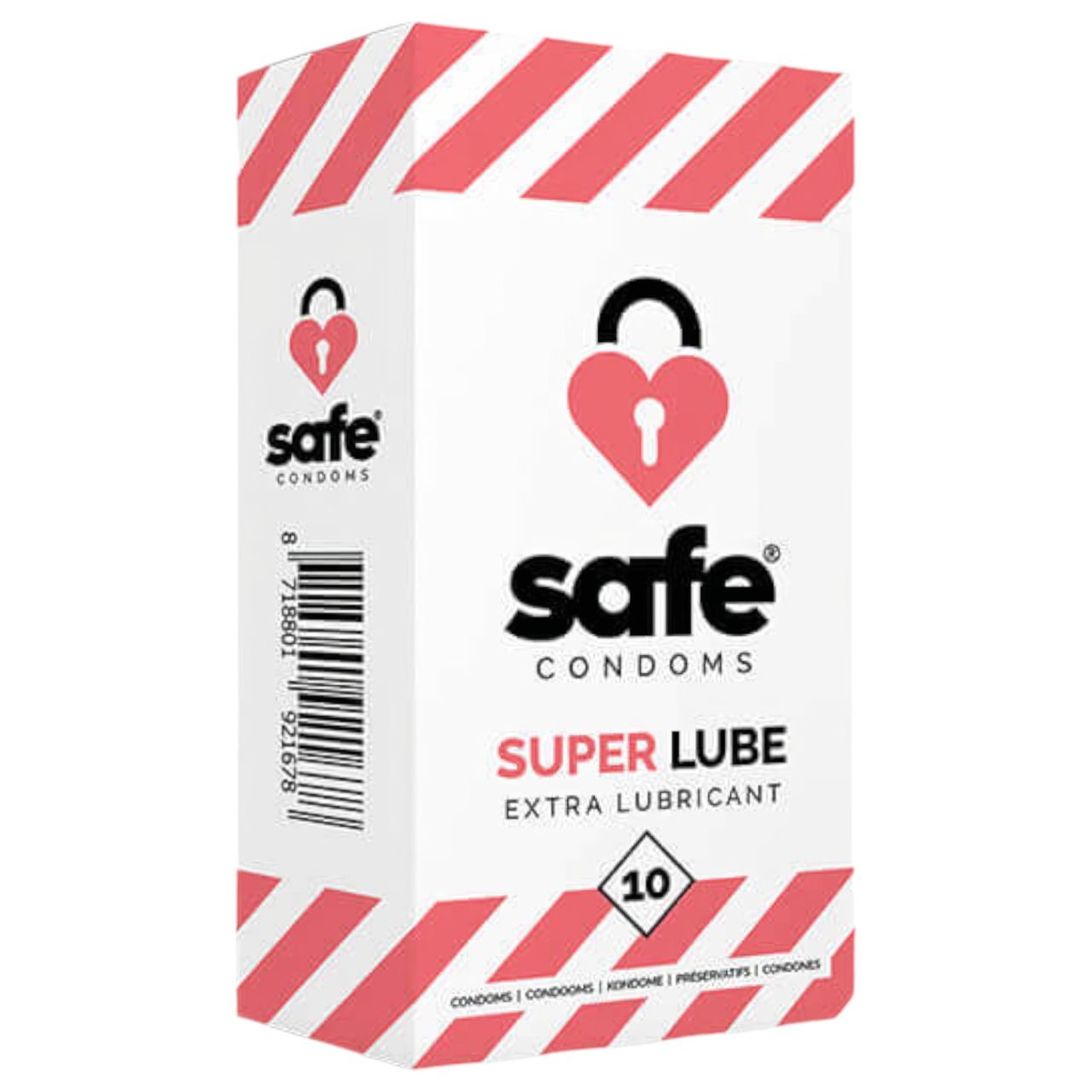 SAFE Super Lube - extra síkos óvszer (10db) SAFE Super Lube - extra síkos óvszer (10db)