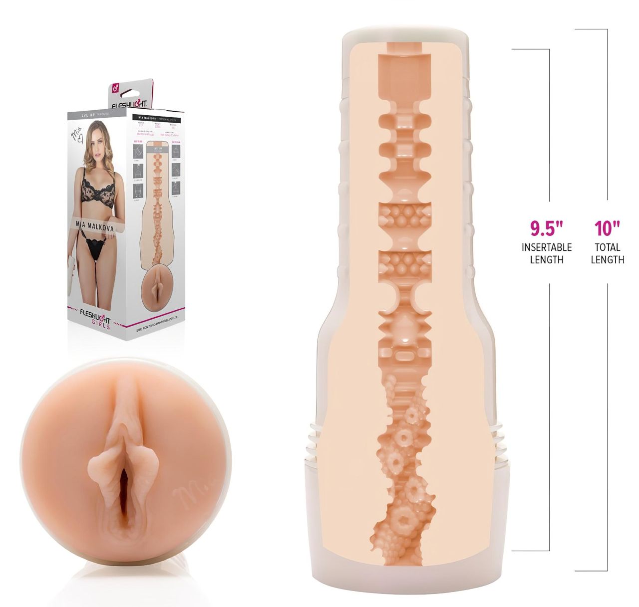 Fleshlight Mia Malkova LVL Up - élethű vagina (natúr) Fleshlight Mia Malkova LVL Up - élethű vagina (natúr)