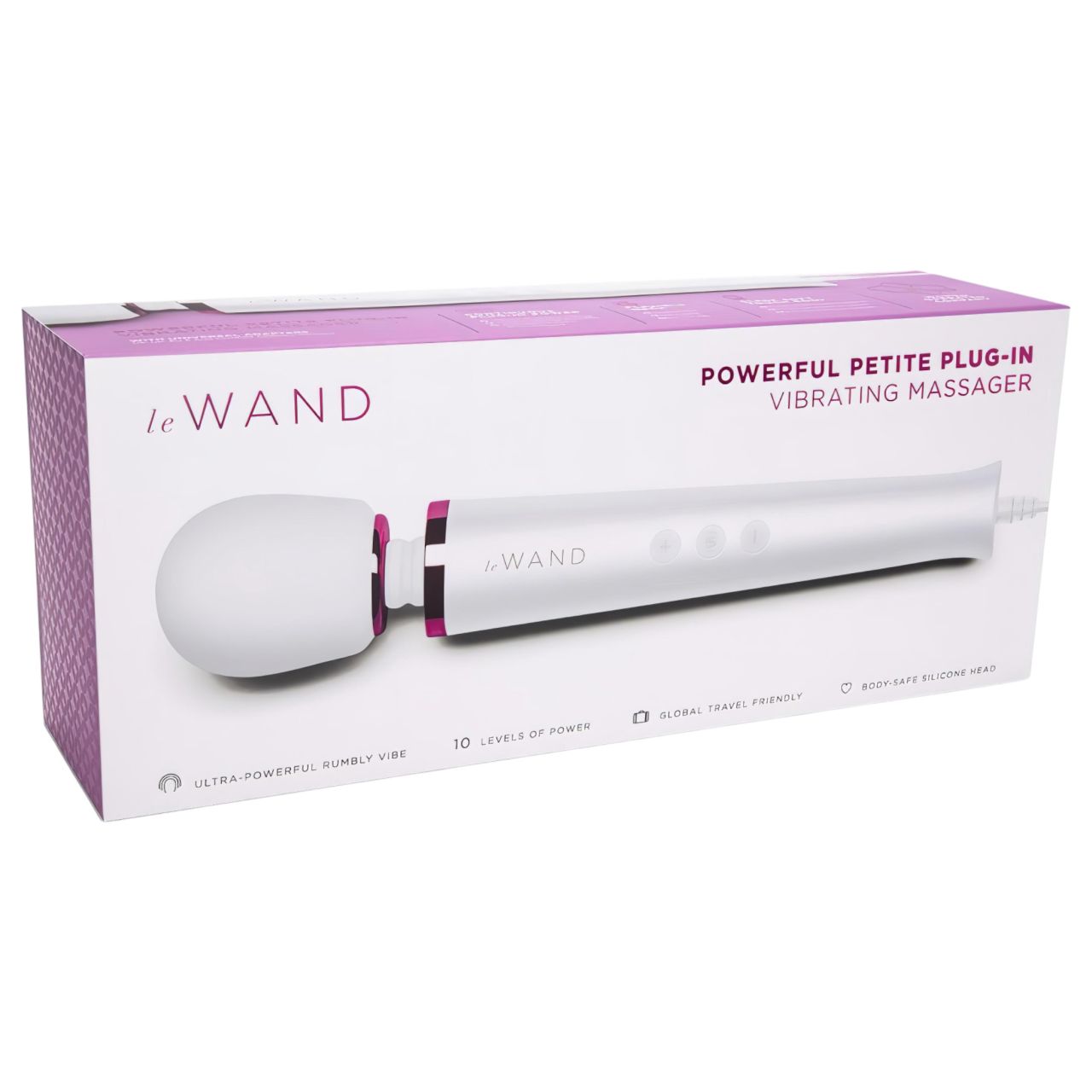 Le Wand Petite Plug-In - hálózati masszírozó vibrátor (fehér) Le Wand Petite Plug-In - hálózati masszírozó vibrátor (fehér)