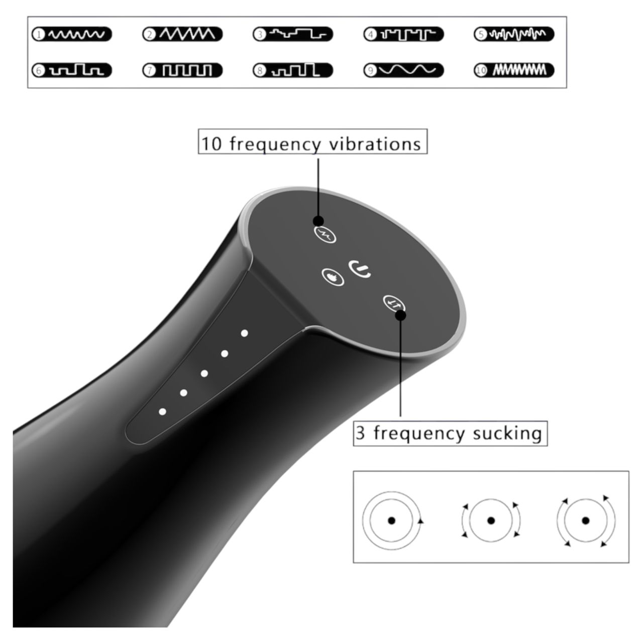 Men's Play - szívó, rezgő maszturbátor melegítő funkcióval (fekete) Men's Play - szívó, rezgő maszturbátor melegítő funkcióval (fekete)