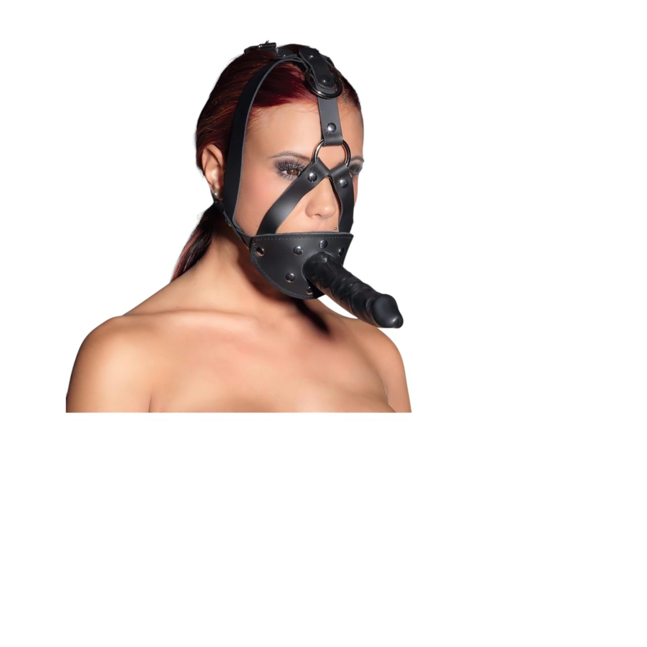 ZADO - bőr szerszám dildóval (fekete) ZADO - bőr szerszám dildóval (fekete)