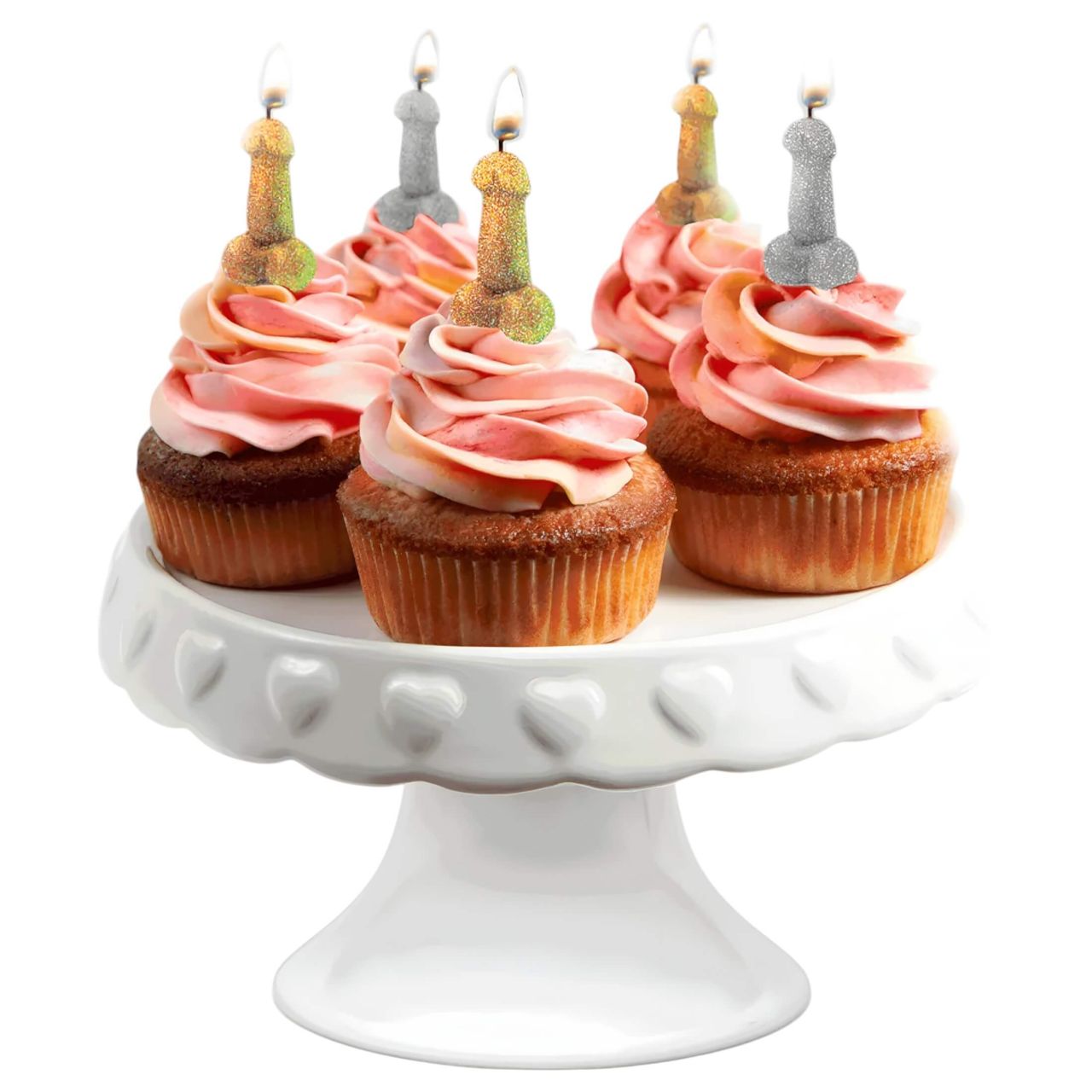 Glittaretti - pénisz gyertya szett (5db) Glittaretti - pénisz gyertya szett (5db)