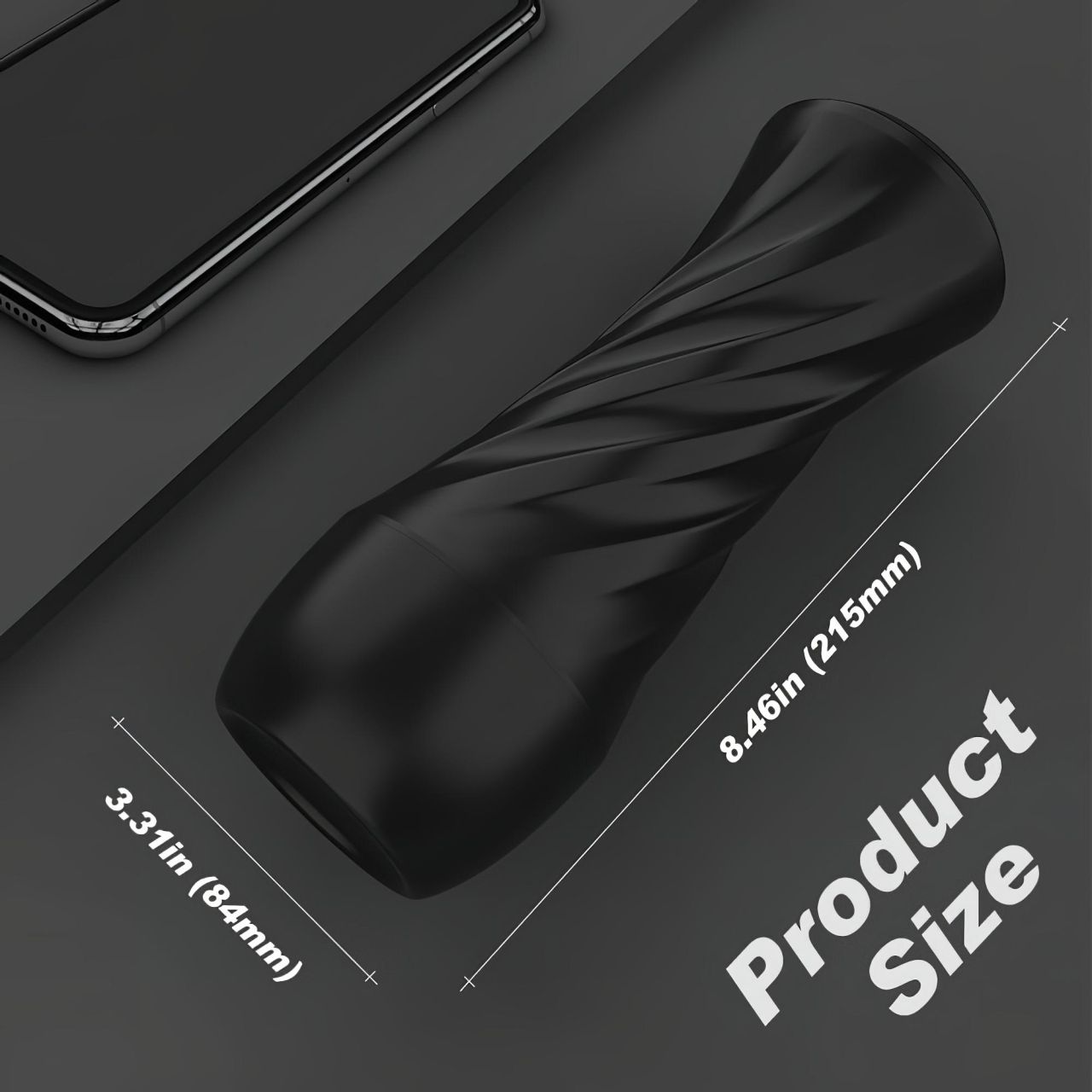 Sex HD Marcus - élethű műpunci tokban (fekete-natúr) Sex HD Marcus - élethű műpunci tokban (fekete-natúr)