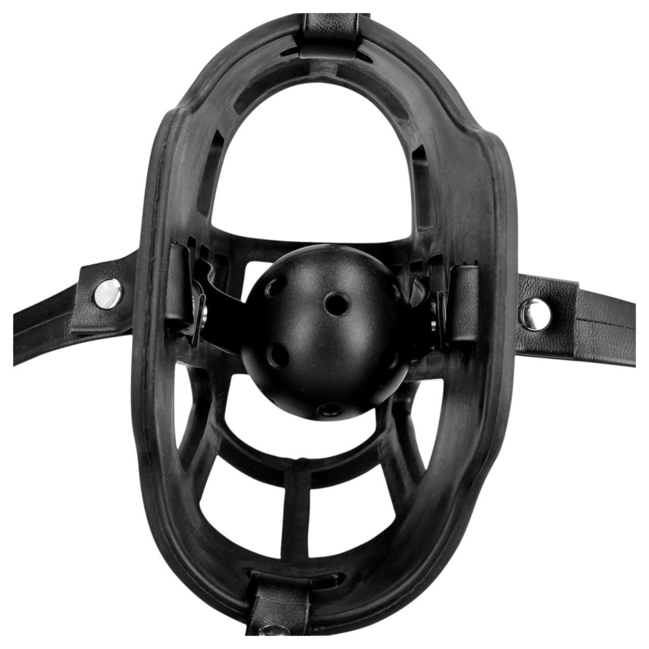 Ouch! - szájkosár, beépített szájpecekkel (fekete) Ouch! - szájkosár, beépített szájpecekkel (fekete)