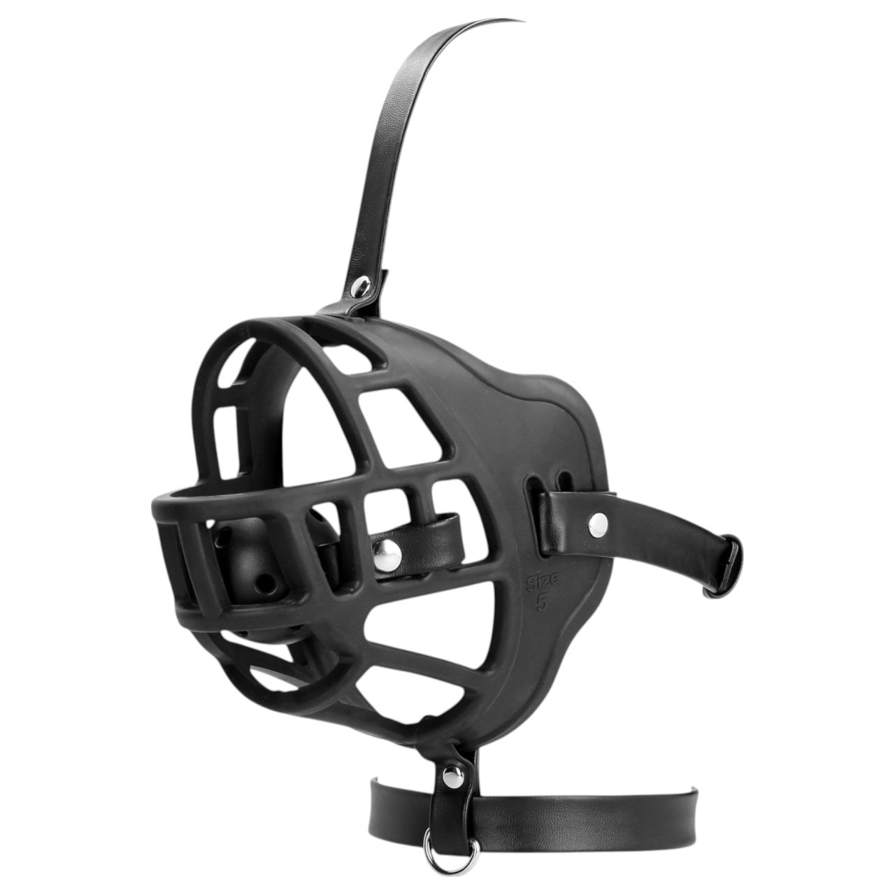 Ouch! - szájkosár, beépített szájpecekkel (fekete) Ouch! - szájkosár, beépített szájpecekkel (fekete)