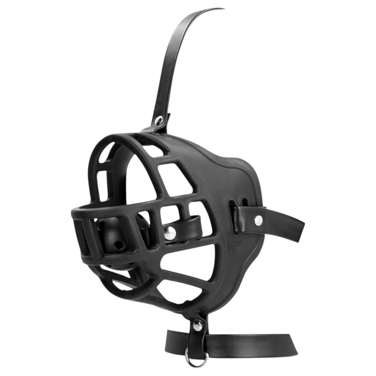 Ouch! - szájkosár, beépített szájpecekkel (fekete) Ouch! - szájkosár, beépített szájpecekkel (fekete)