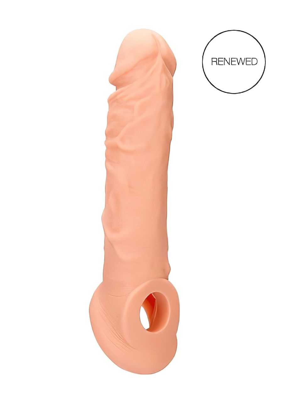 RealRock Penis Sleeve 8 - péniszköpeny (21cm) - natúr RealRock Penis Sleeve 8 - péniszköpeny (21cm) - natúr