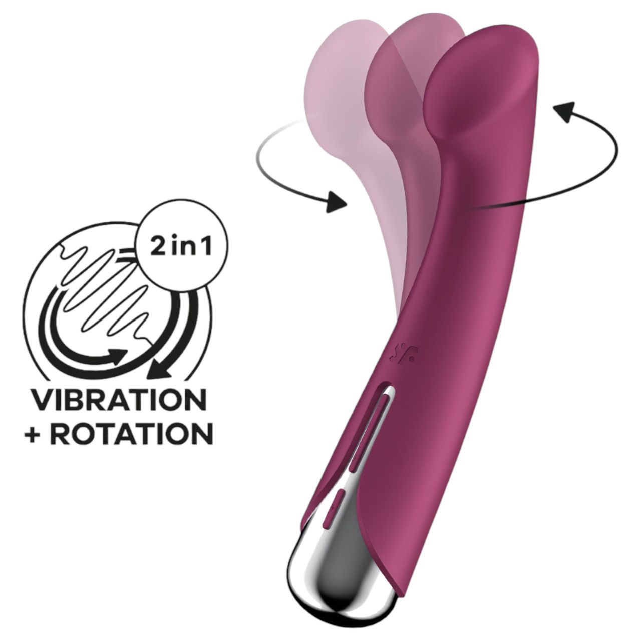 Satisfyer Spinning G-Spot 1 - forgó fejes G-pont vibrátor (piros) Satisfyer Spinning G-Spot 1 - forgó fejes G-pont vibrátor (piros)
