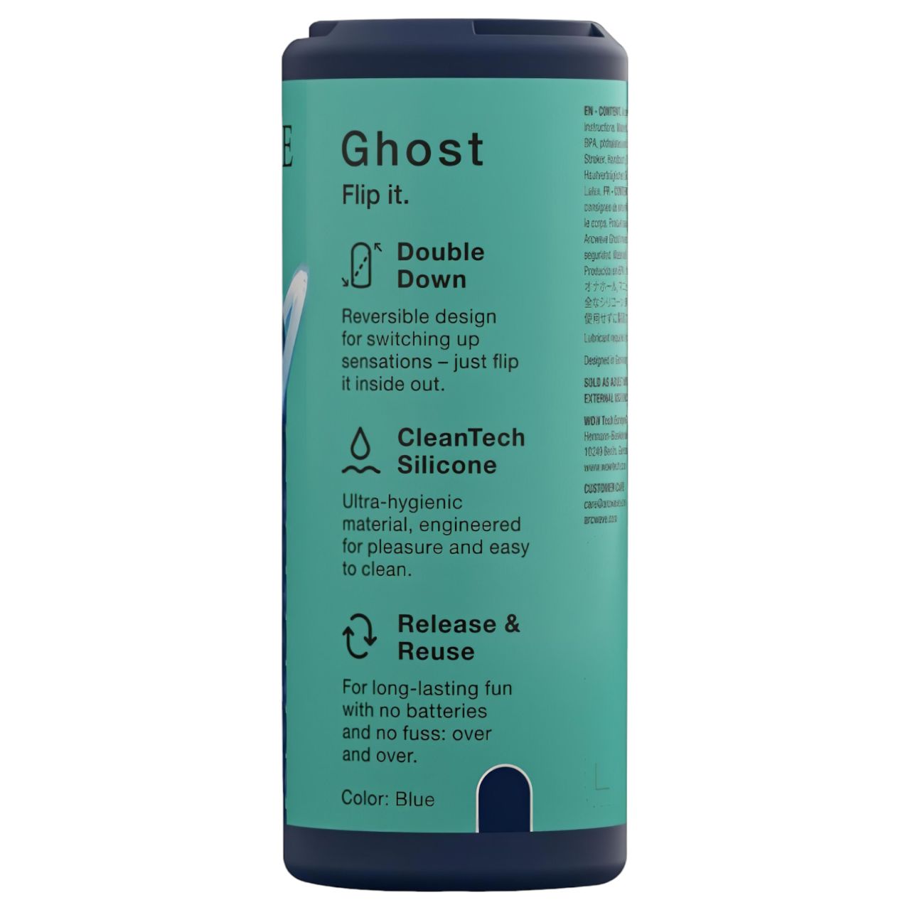 Arcwave Ghost - kifordítható zseb maszturbátor (kék) Arcwave Ghost - kifordítható zseb maszturbátor (kék)