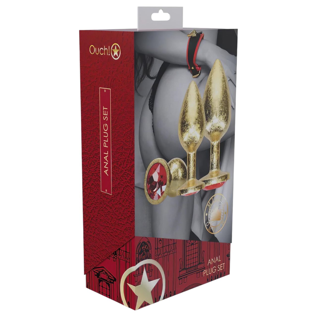 Ouch! - anál plug szett (arany) Ouch! - anál plug szett (arany)