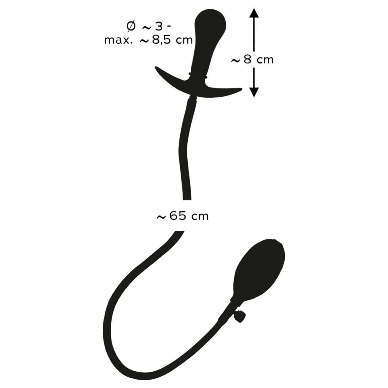 You2Toys - golyós, pumpálható anál plug (fekete) You2Toys - golyós, pumpálható anál plug (fekete)