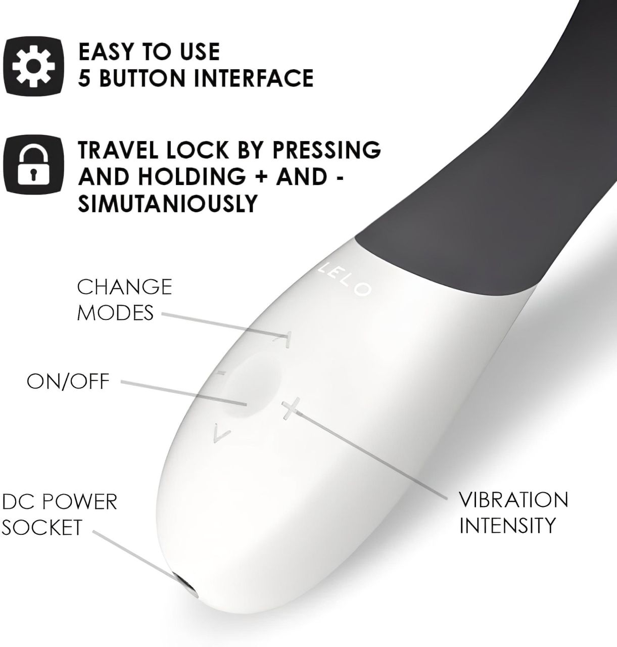 LELO Mona Wave - vízálló G-pont vibrátor (fekete) LELO Mona Wave - vízálló G-pont vibrátor (fekete)