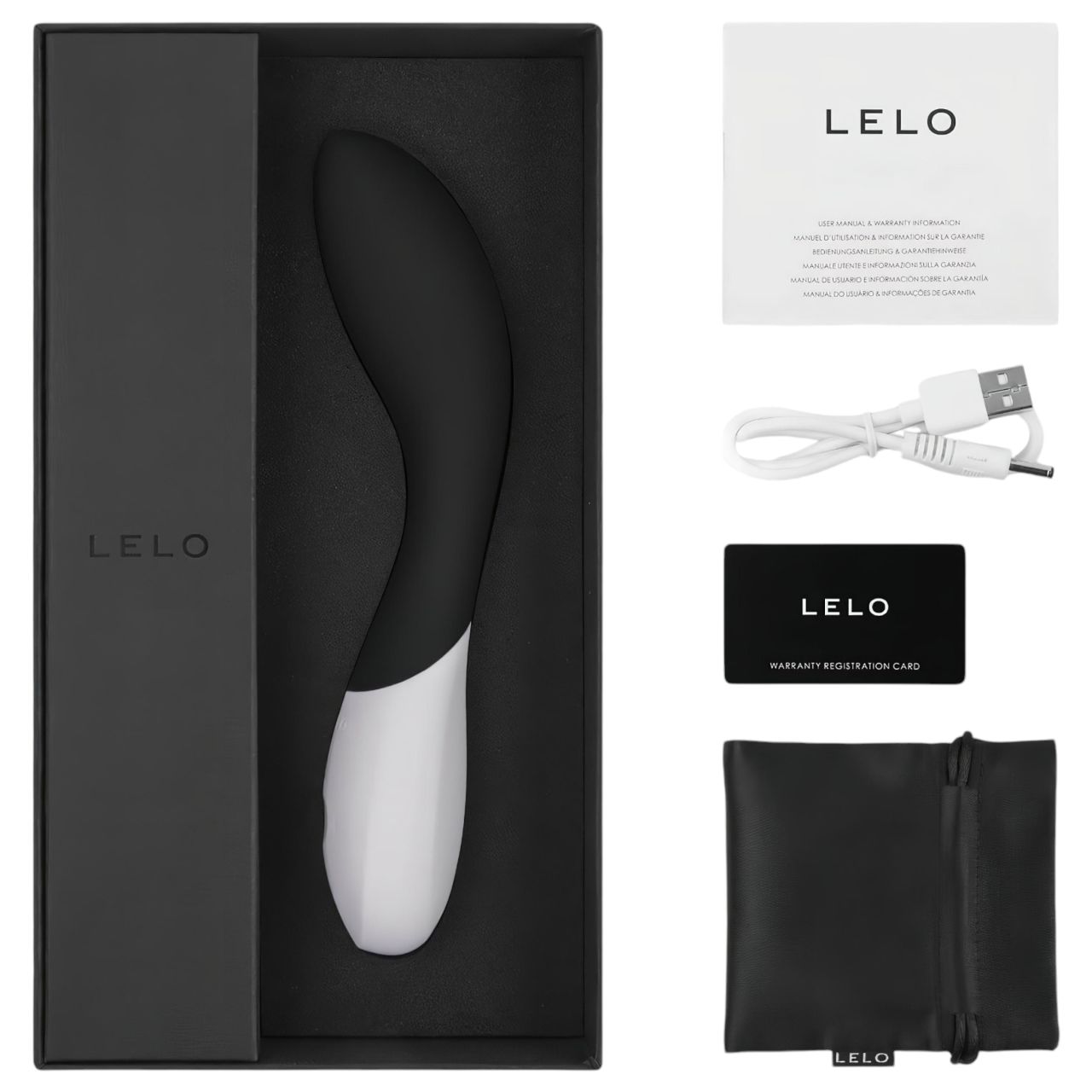 LELO Mona Wave - vízálló G-pont vibrátor (fekete) LELO Mona Wave - vízálló G-pont vibrátor (fekete)