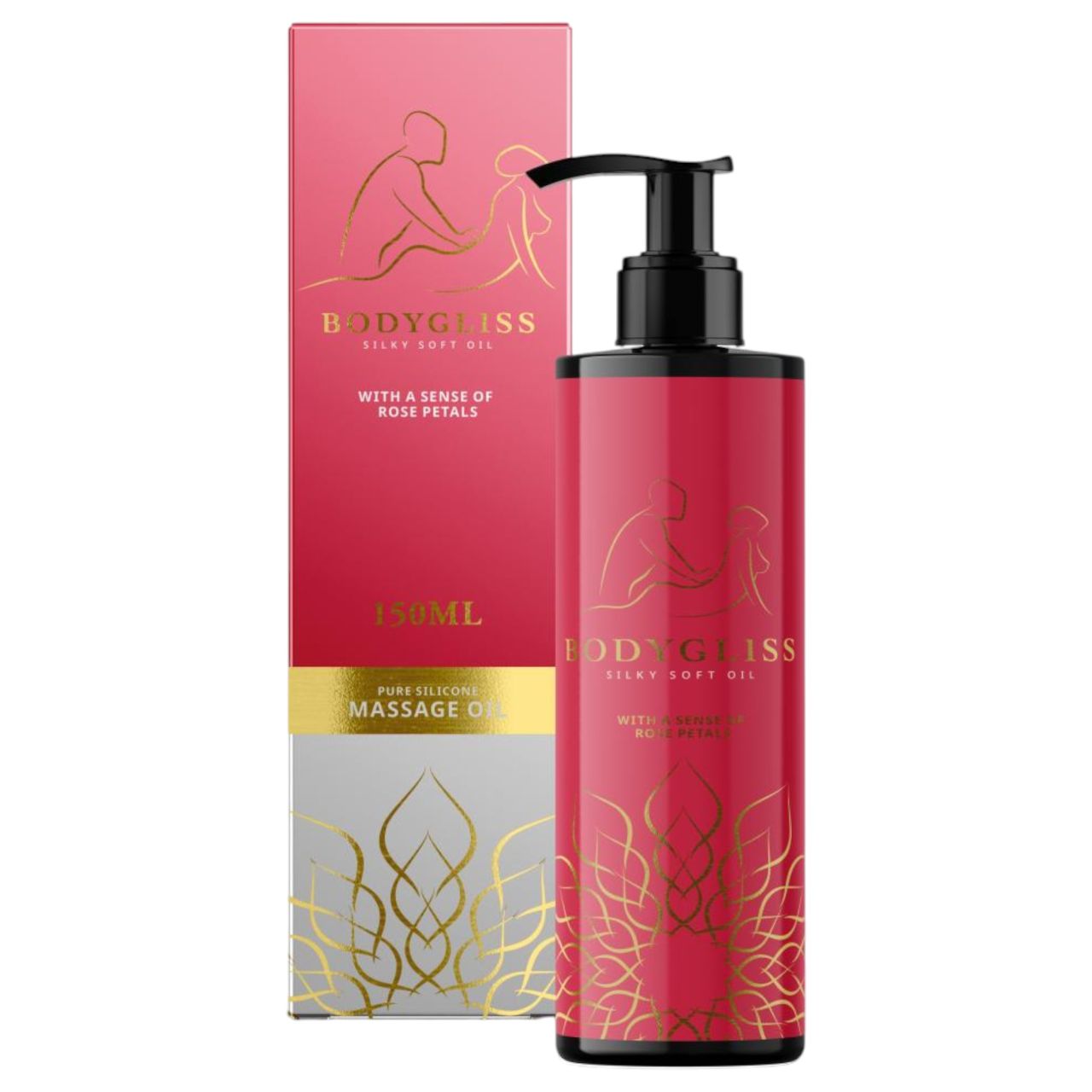BodyGliss - masszázsolaj és síkosító - rózsa (150ml) BodyGliss - masszázsolaj és síkosító - rózsa (150ml)