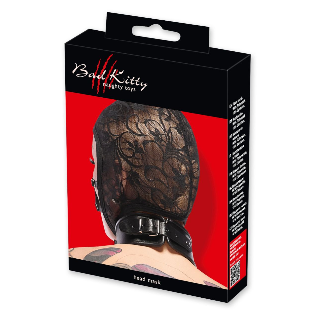 Bad Kitty - csipkés, pántos fejmaszk (fekete) Bad Kitty - csipkés, pántos fejmaszk (fekete)