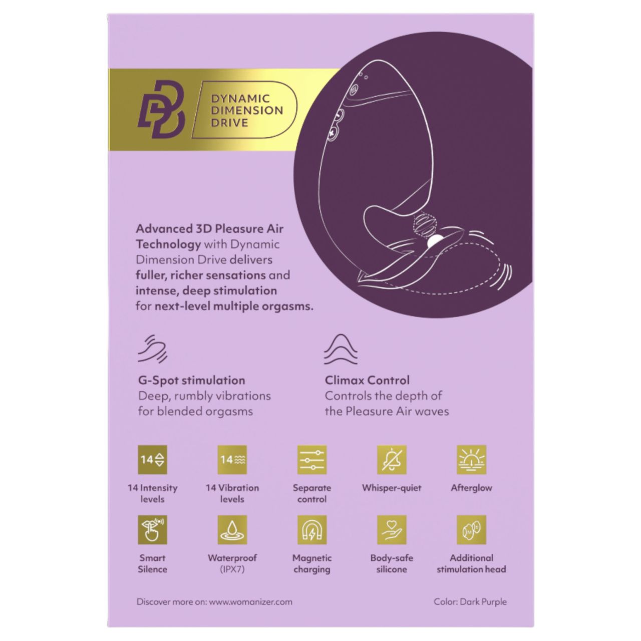 Womanizer Next Duo - 2in1 G-pont vibrátor (lila) Womanizer Next Duo - 2in1 G-pont vibrátor (lila)