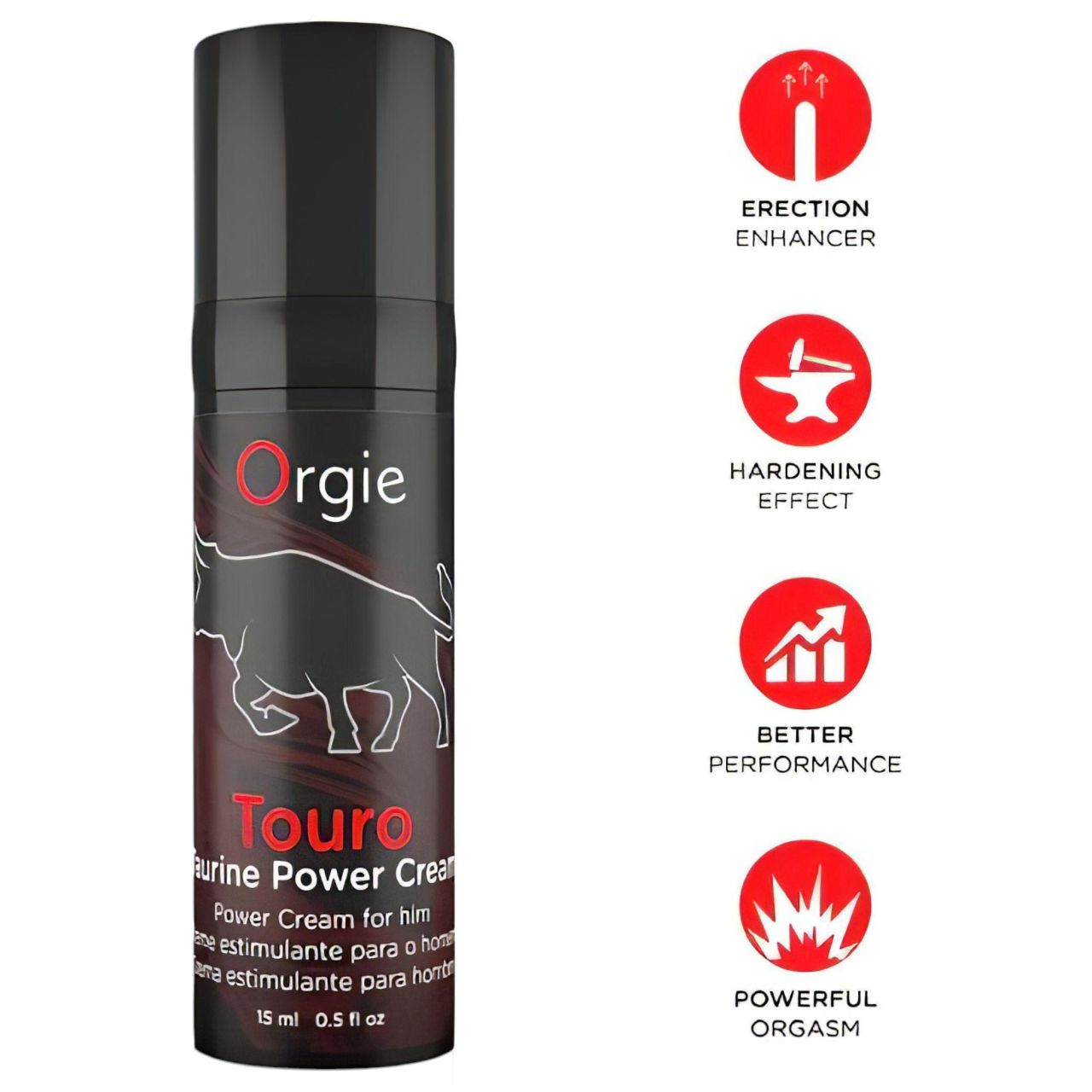 Orgie Touro Power - erekció fokozó krém (15ml)