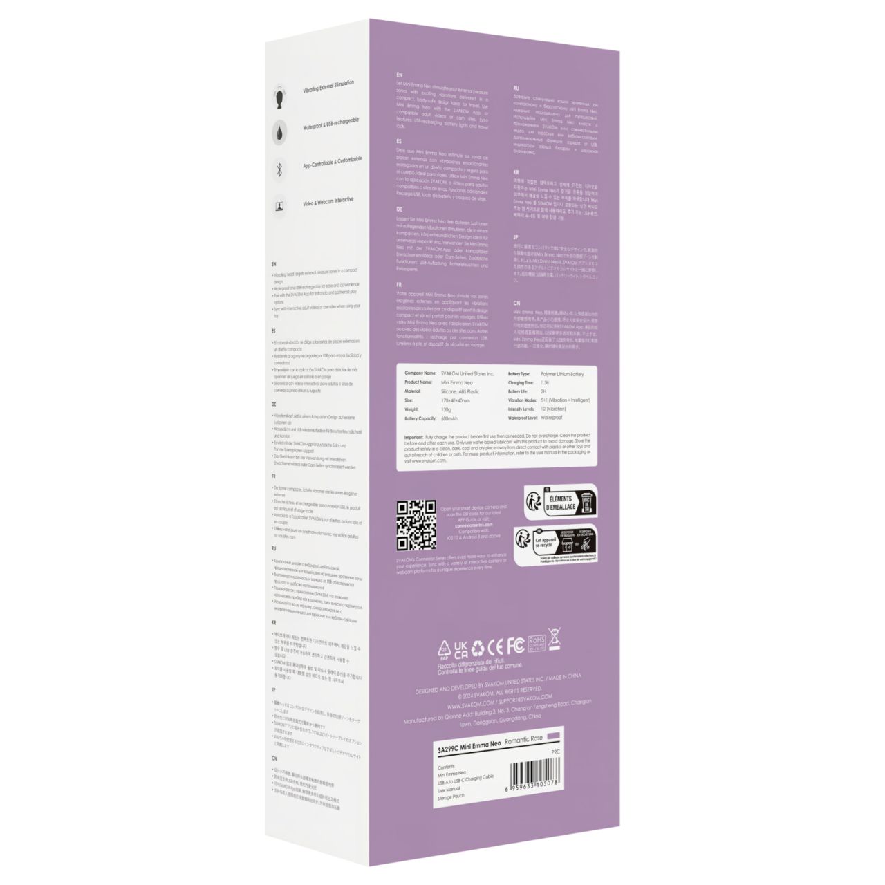 Svakom Emma Neo - okos masszírozó vibrátor (lila) Svakom Emma Neo - okos masszírozó vibrátor (lila)
