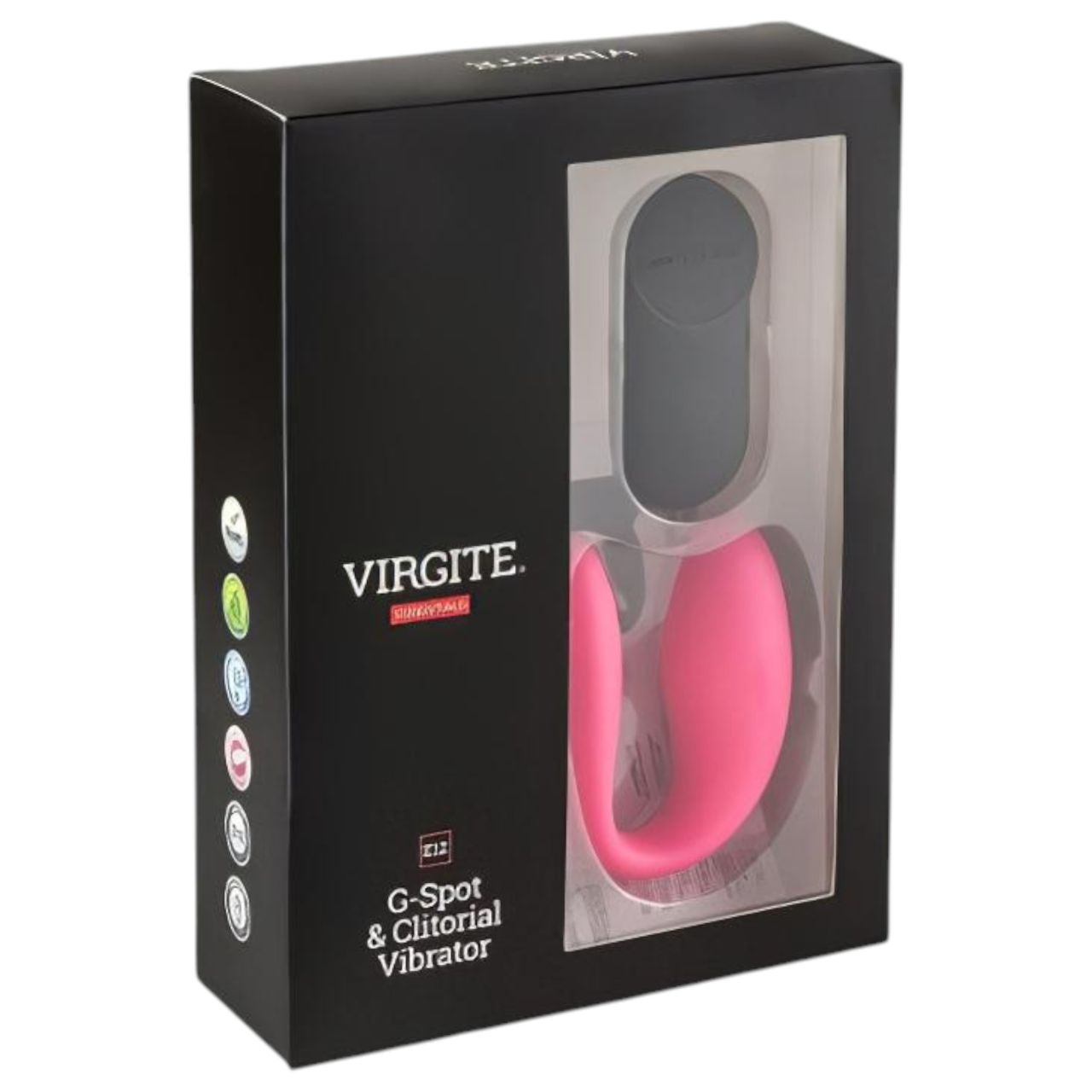 Virgite - távirányítós párvibrátor (fekete-pink) Virgite - távirányítós párvibrátor (fekete-pink)