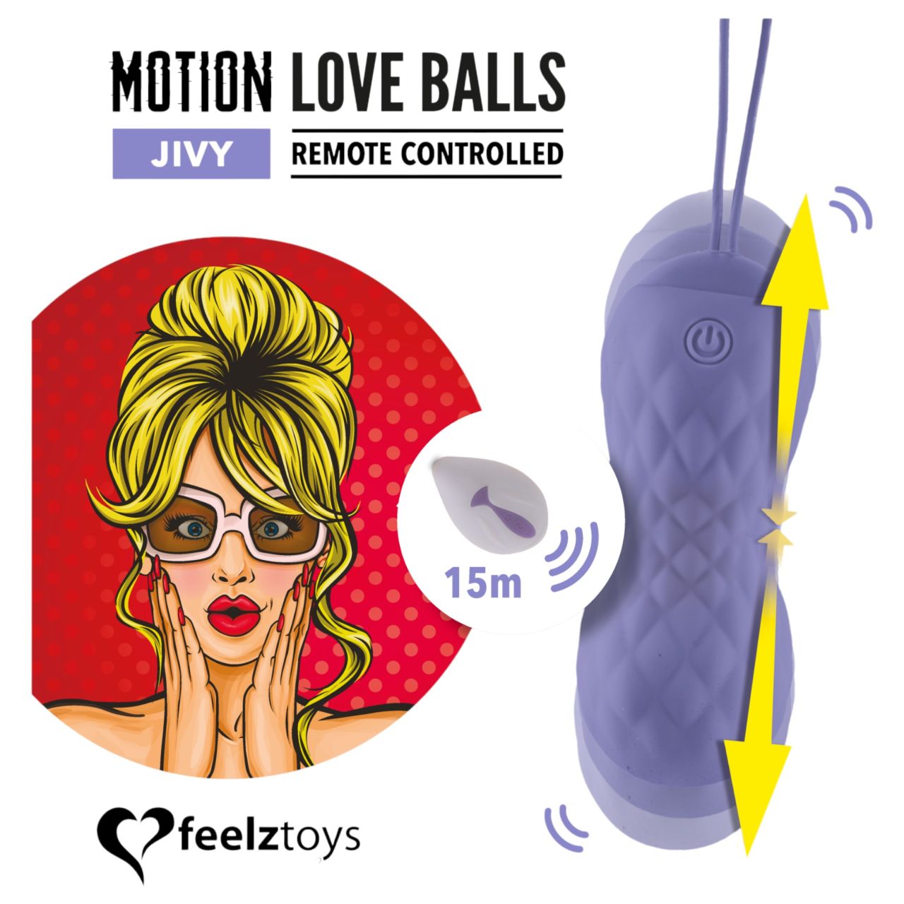 FEELZTOYS Jivy - rádiós lökő vibrációs tojás (lila) FEELZTOYS Jivy - rádiós lökő vibrációs tojás (lila)