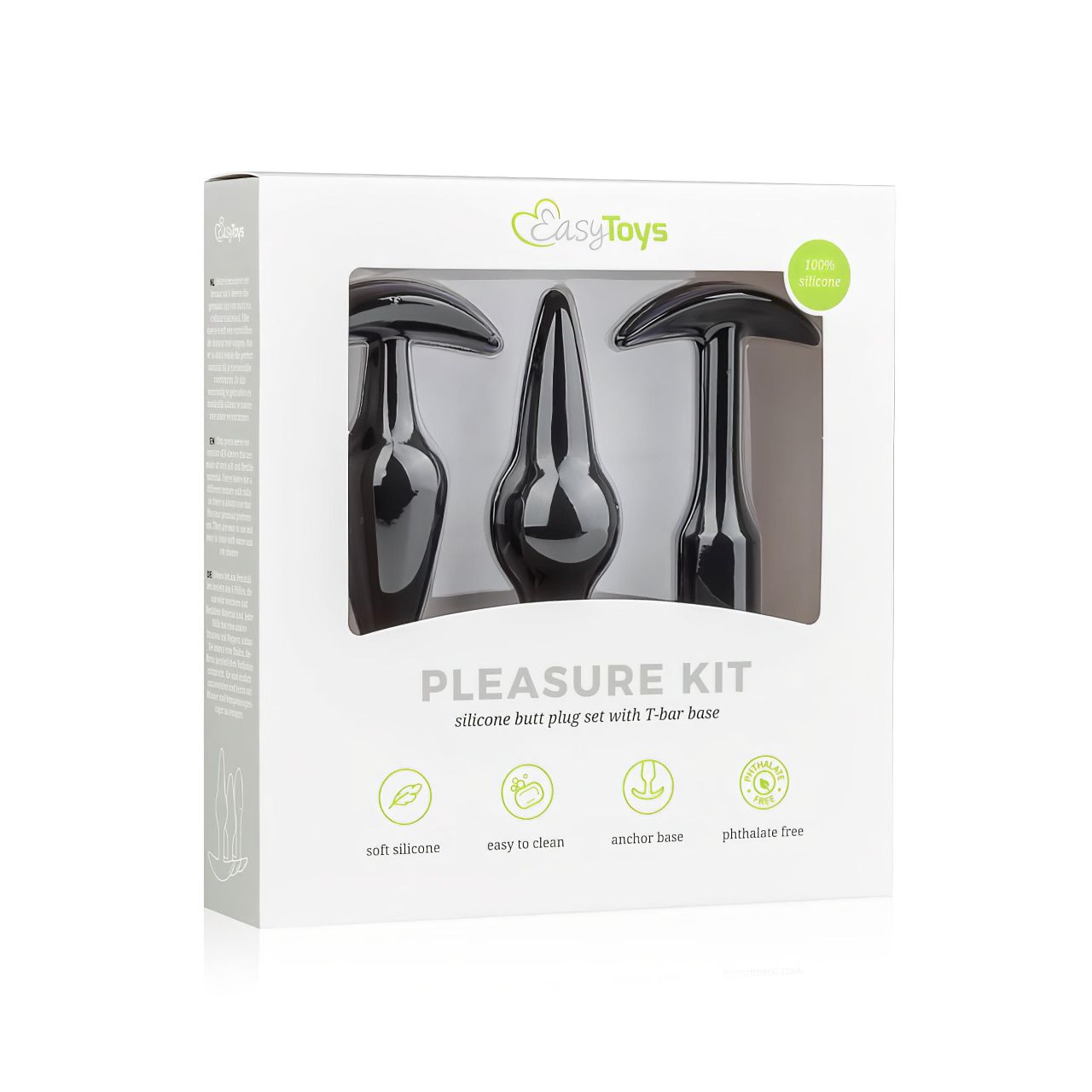 Easytoys Pleasure kit - változatos anál plug szett (fekete) Easytoys Pleasure kit - változatos anál plug szett (fekete)