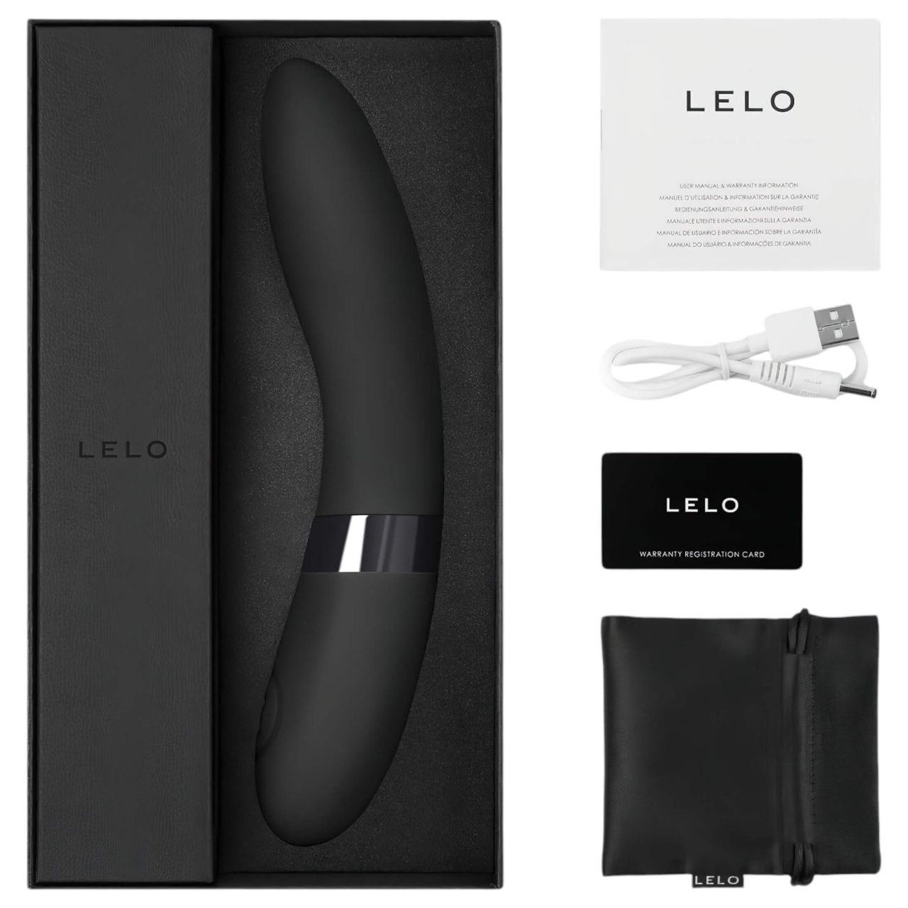 LELO Elise 2 - deluxe vibrátor (fekete) LELO Elise 2 - deluxe vibrátor (fekete)