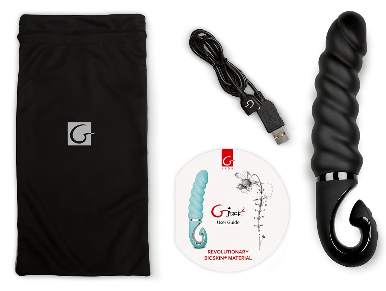 Gvibe G-jack 2- akkus, vízálló szilikon vibrátor (fekete) Gvibe G-jack 2- akkus, vízálló szilikon vibrátor (fekete)