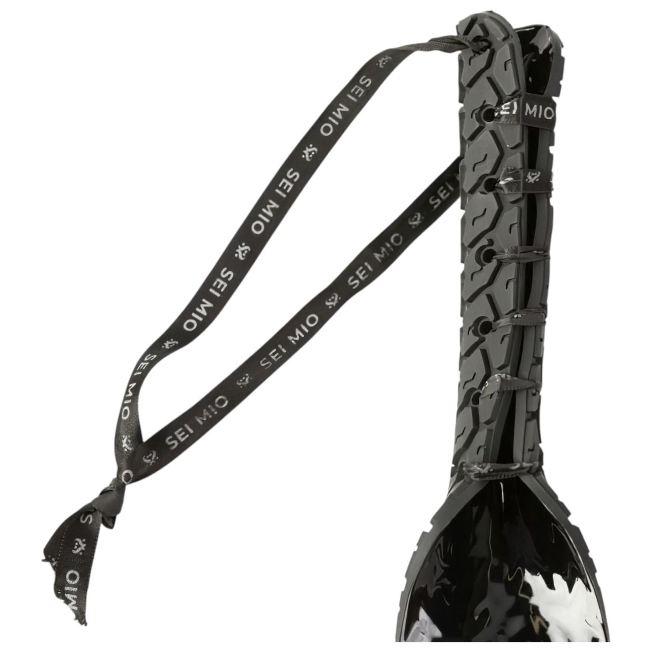 Sei Mio - kerék mintás paskoló (fekete)