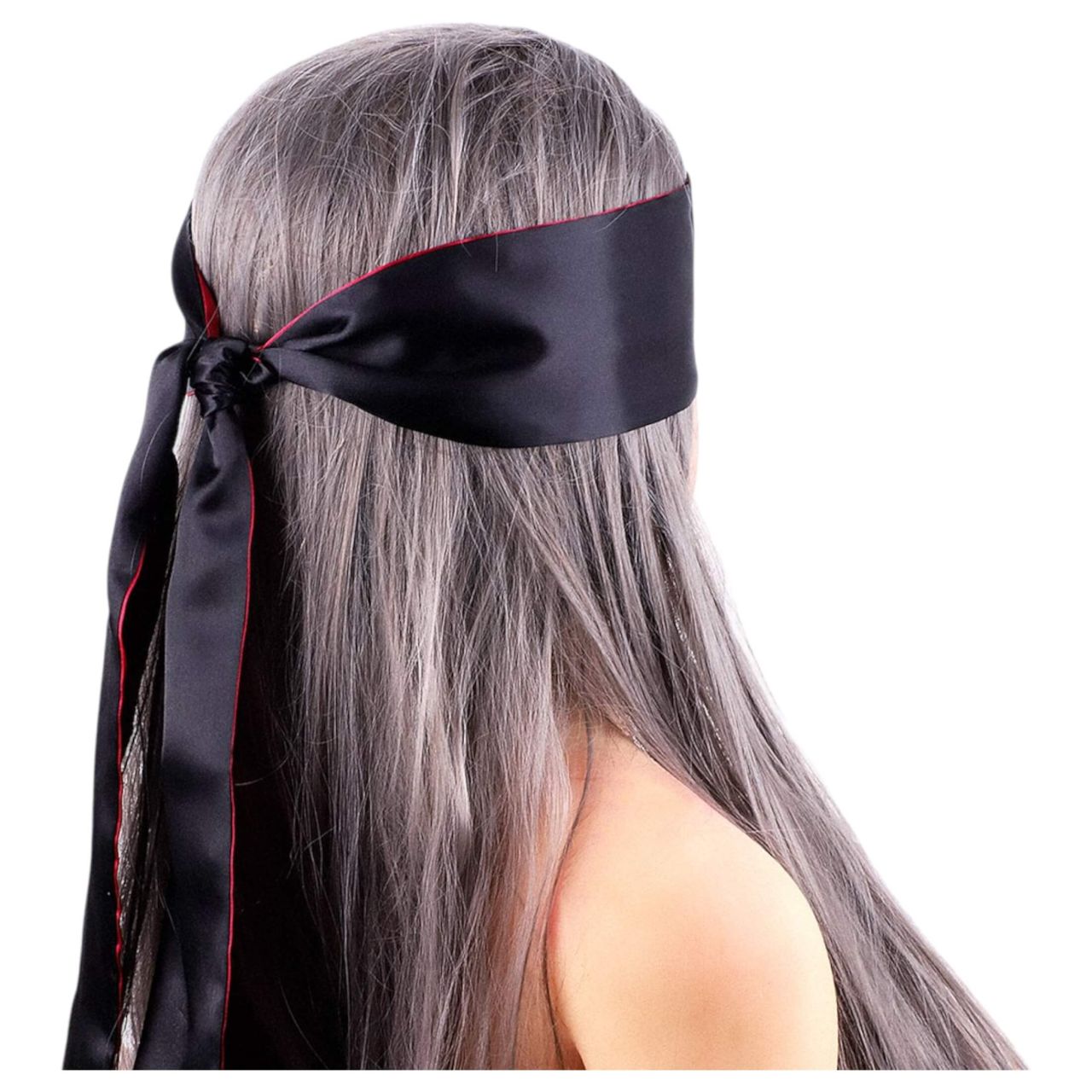 Wild Play - szatén szemkötő (fekete-pink) Wild Play - szatén szemkötő (fekete-pink)