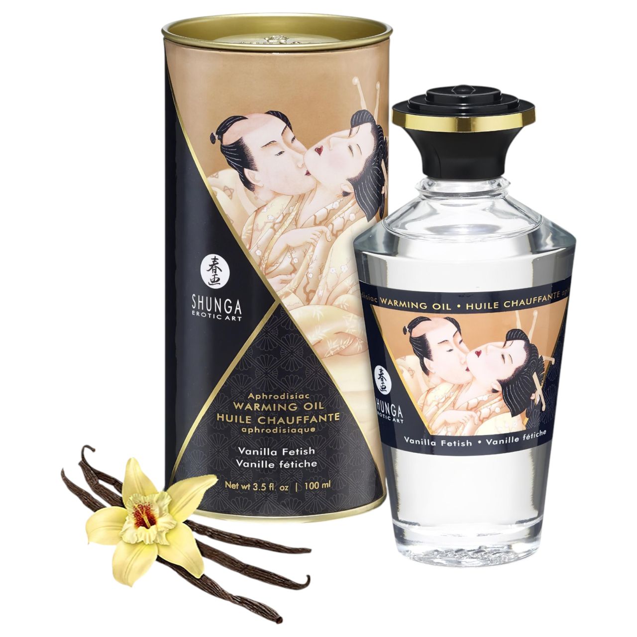 / Shunga - melegítő masszázsolaj - vanília (100ml) / Shunga - melegítő masszázsolaj - vanília (100ml)