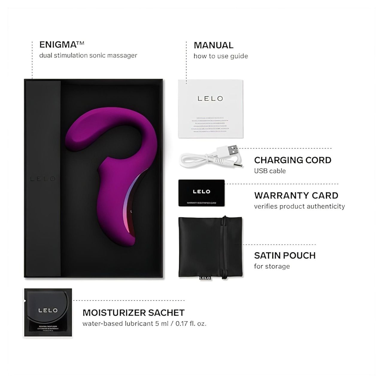 LELO Enigma - akkus, vízálló, 2in1 G-pont vibrátor (lila) LELO Enigma - akkus, vízálló, 2in1 G-pont vibrátor (lila)