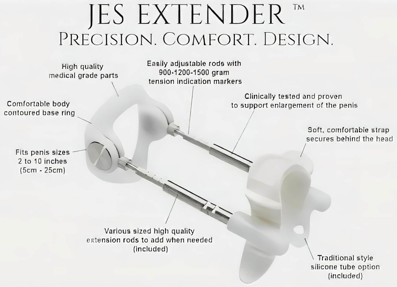 Jes-Extender - Original Standard pénisznövelő készülék (24cm-ig) Jes-Extender - Original Standard pénisznövelő készülék (24cm-ig)