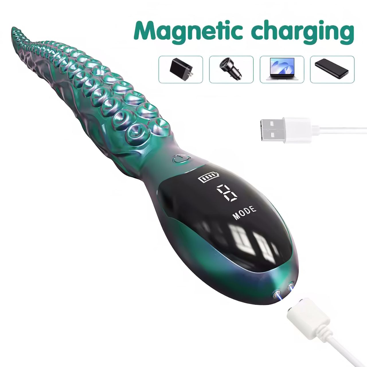 Monster Fuck - Polipkar vibrátor (zöld) Monster Fuck - Polipkar vibrátor (zöld)