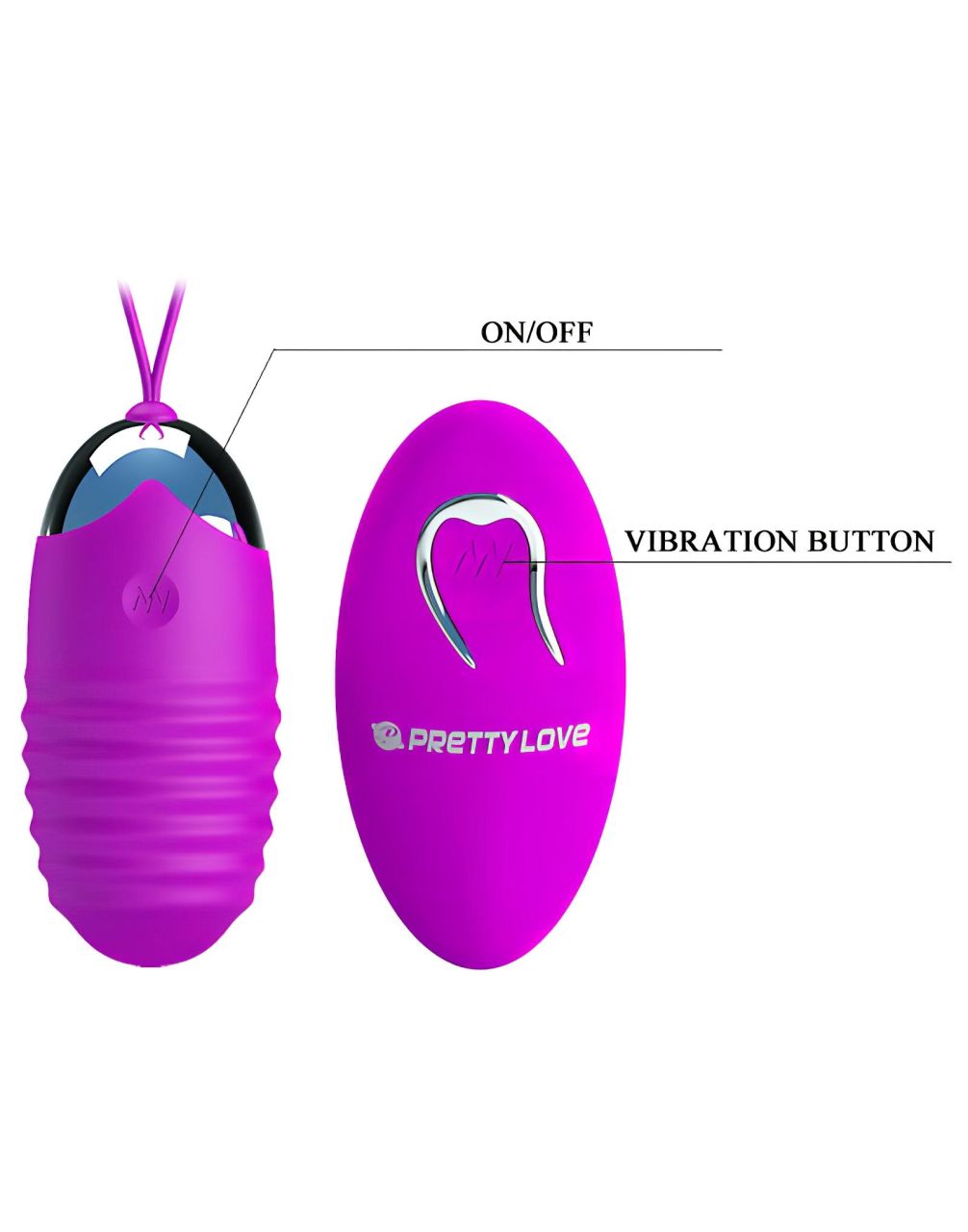 Pretty Love Jessica - vibrációs tojás (lila) Pretty Love Jessica - vibrációs tojás (lila)