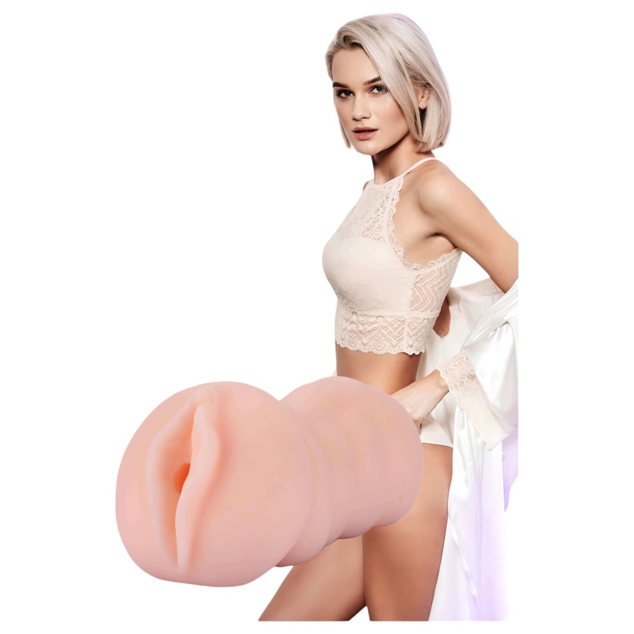 The Girl Next Door Tracey - vibrációs műpunci (natúr) The Girl Next Door Tracey - vibrációs műpunci (natúr)