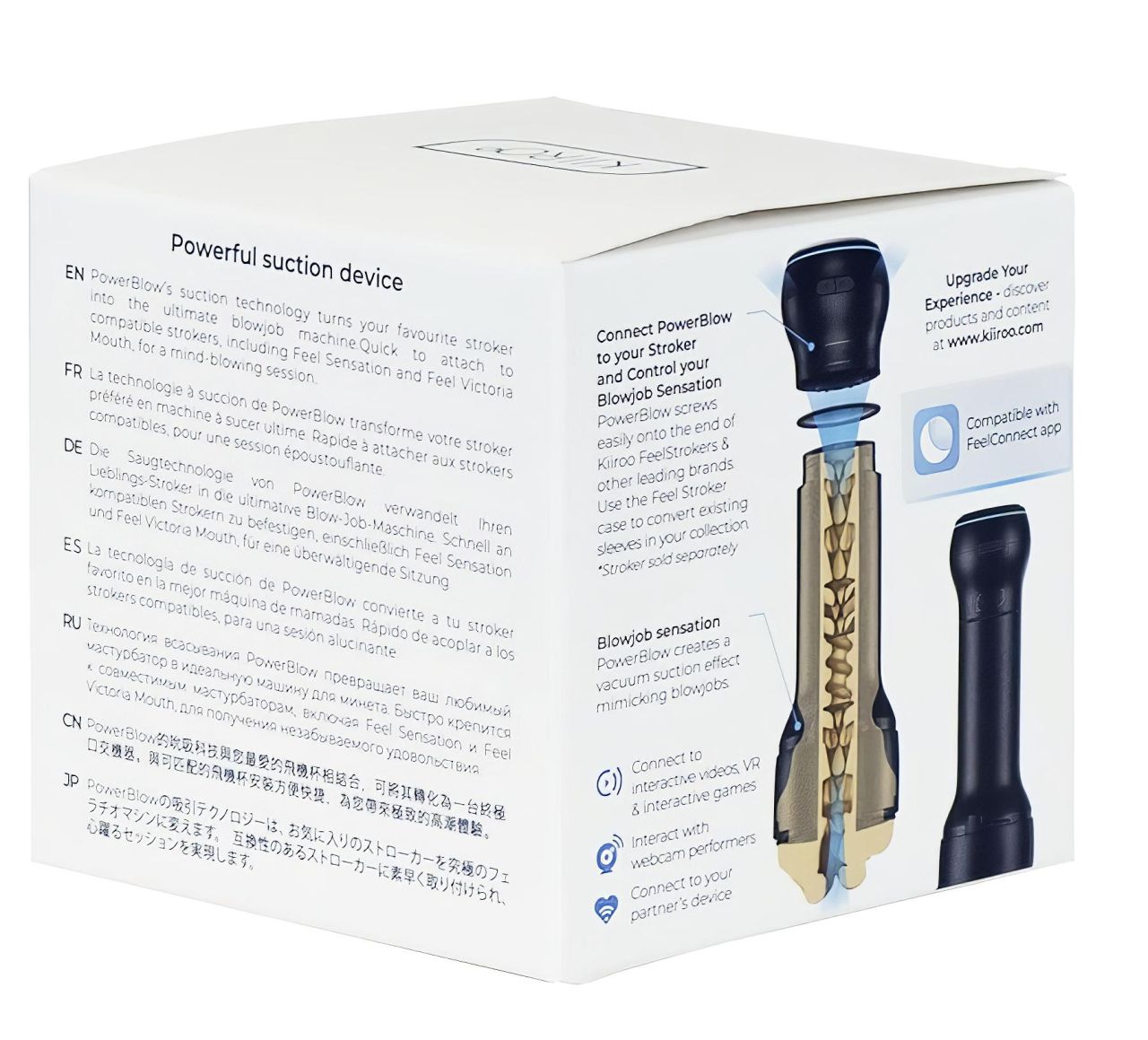 Kiiroo PowerBlow - maszturbátor szívó- és okos tartozék (fekete) Kiiroo PowerBlow - maszturbátor szívó- és okos tartozék (fekete)