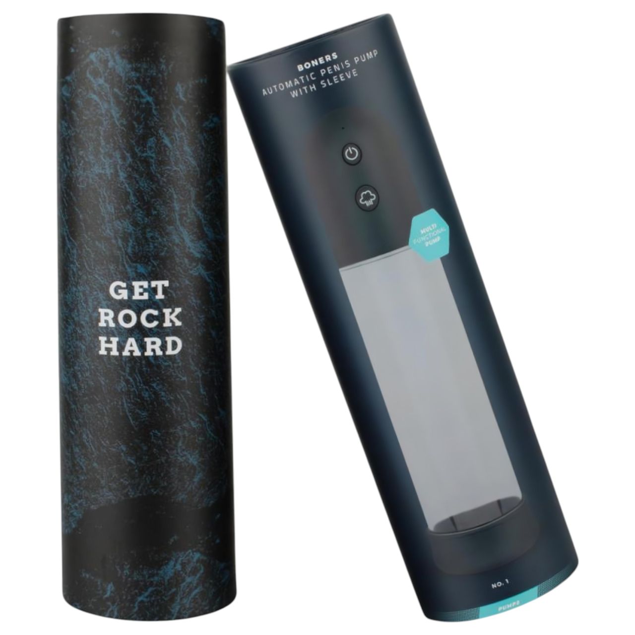 Boners - automatikus péniszpumpa maszturbátor (átlátszó-fekete) Boners - automatikus péniszpumpa maszturbátor (átlátszó-fekete)