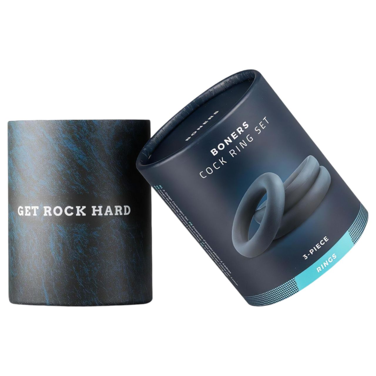 Boners - péniszgyűrű szett - 3db (szürke) Boners - péniszgyűrű szett - 3db (szürke)