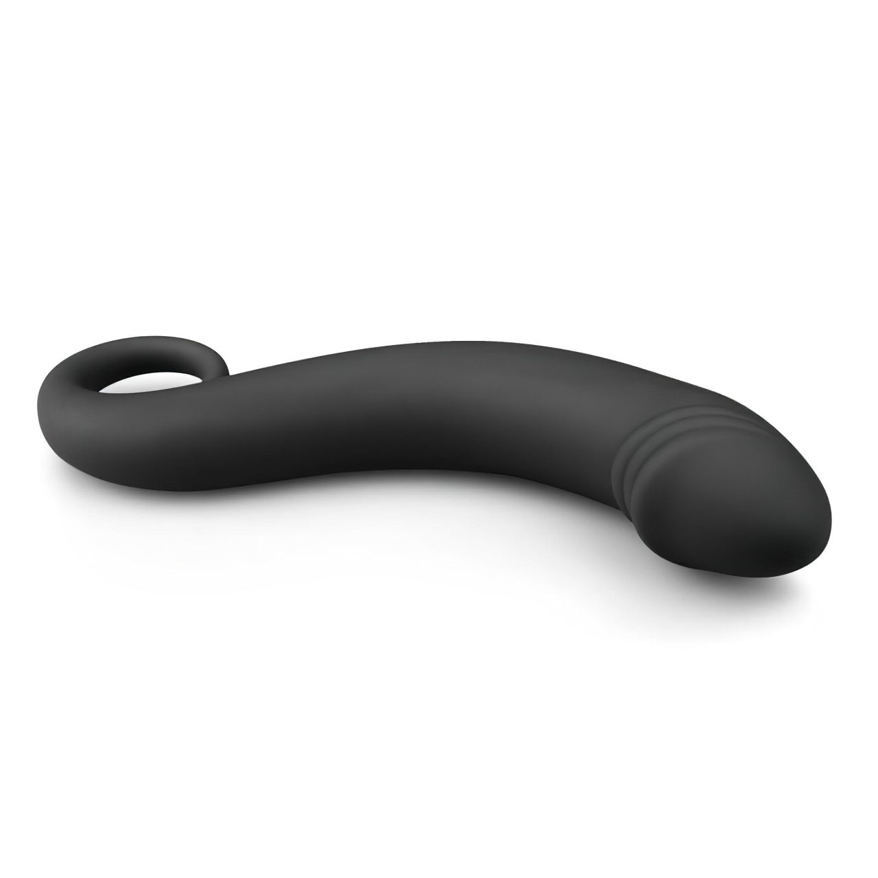 EasyToys Curved Dong - szilikon anál dildó (fekete) EasyToys Curved Dong - szilikon anál dildó (fekete)