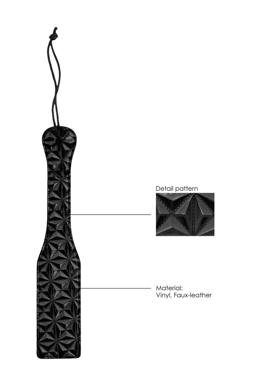 Ouch - gyémánt mintás luxus paskoló (fekete)