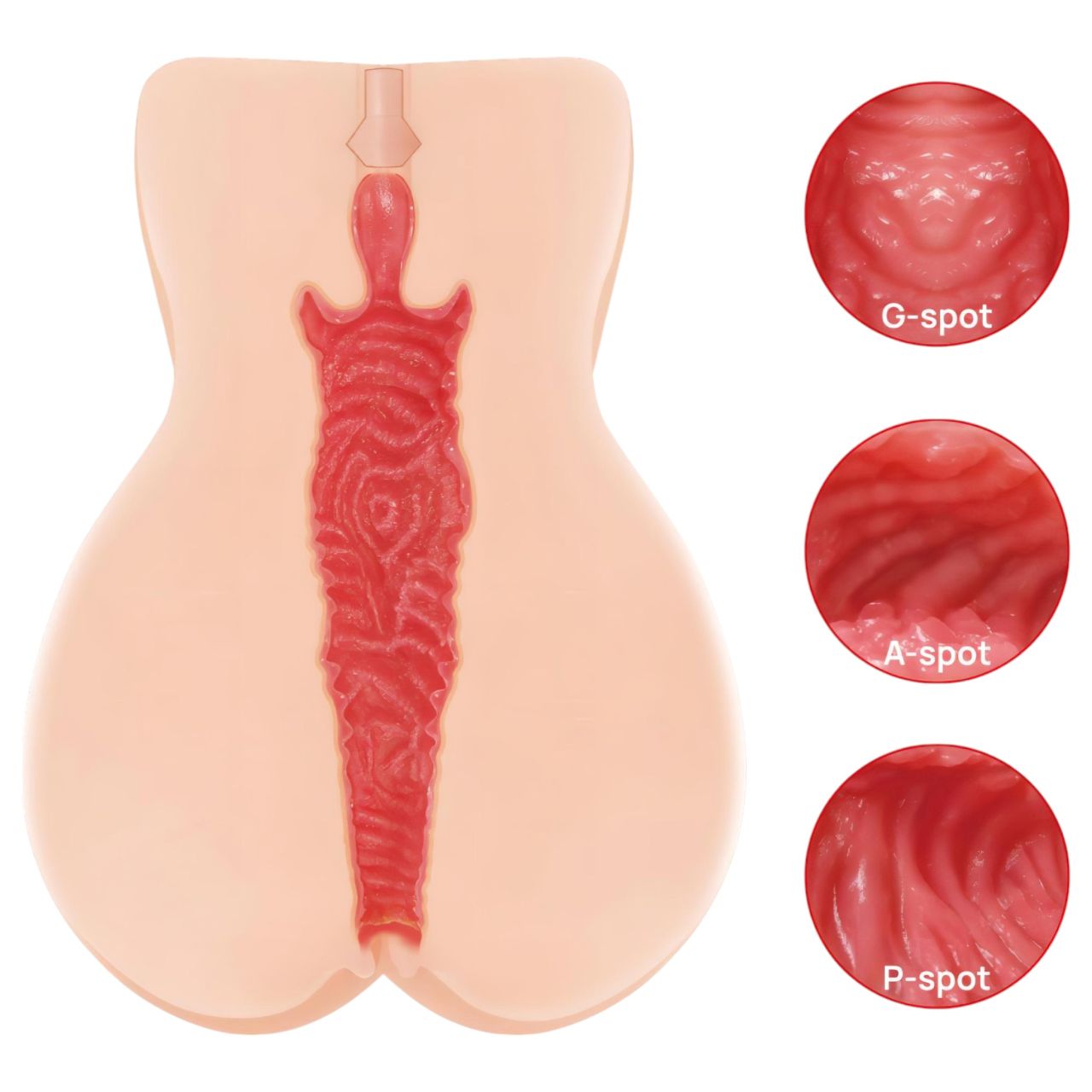 Kokos Onahole 004 - dupla rétegű műpunci maszturbátor (natúr) Kokos Onahole 004 - dupla rétegű műpunci maszturbátor (natúr)