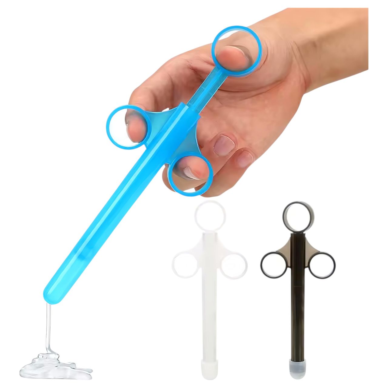 Síkosító adagoló fecskendő (fekete)