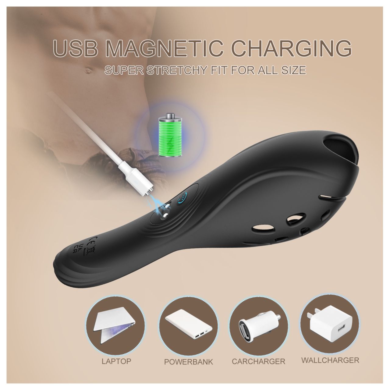 Biu-Biu - péniszvibrátor (fekete) Biu-Biu - péniszvibrátor (fekete)