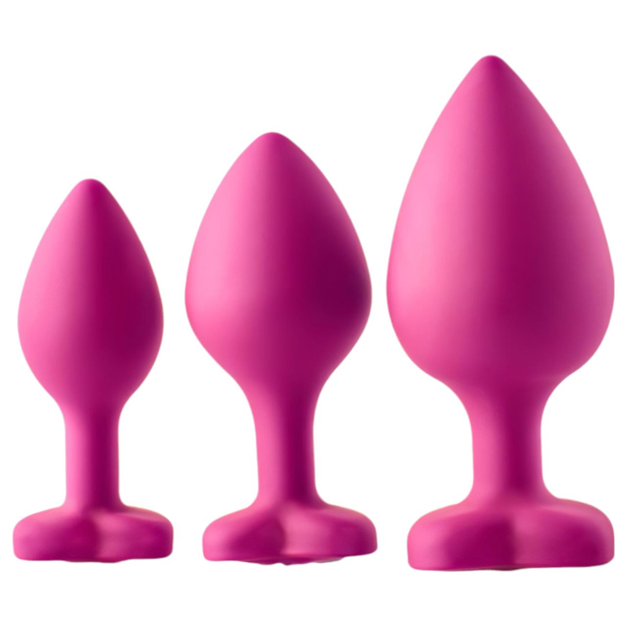 Flirts anal training kit - anál plug szett (3db) - pink Flirts anal training kit - anál plug szett (3db) - pink