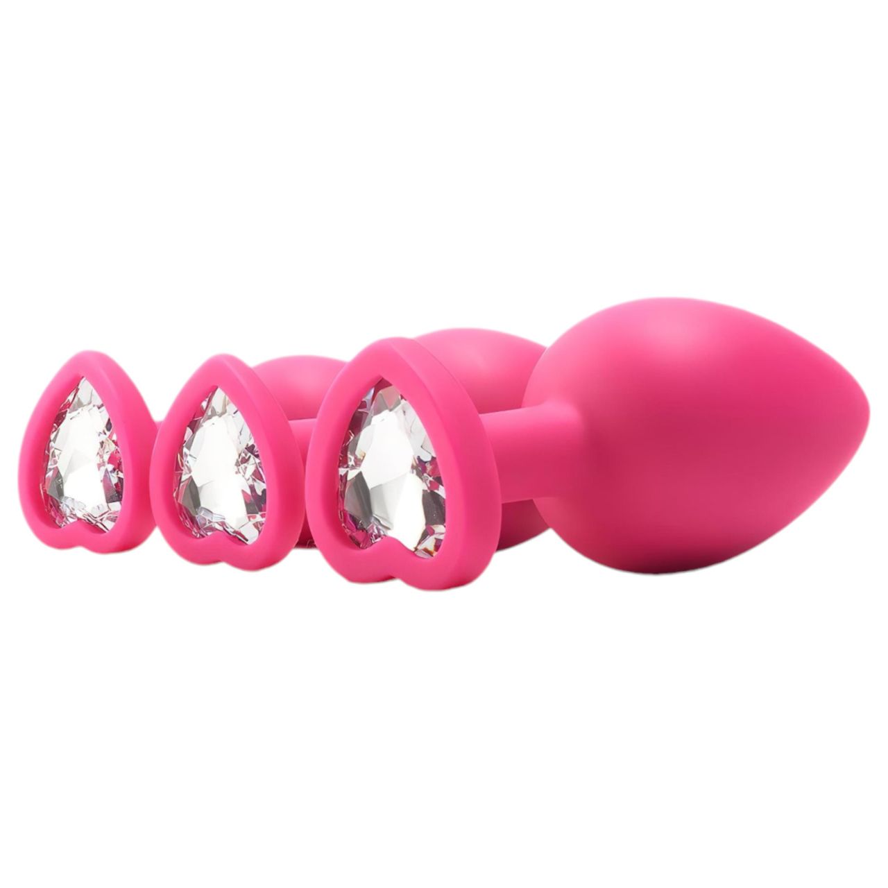 Flirts anal training kit - anál plug szett (3db) - pink Flirts anal training kit - anál plug szett (3db) - pink
