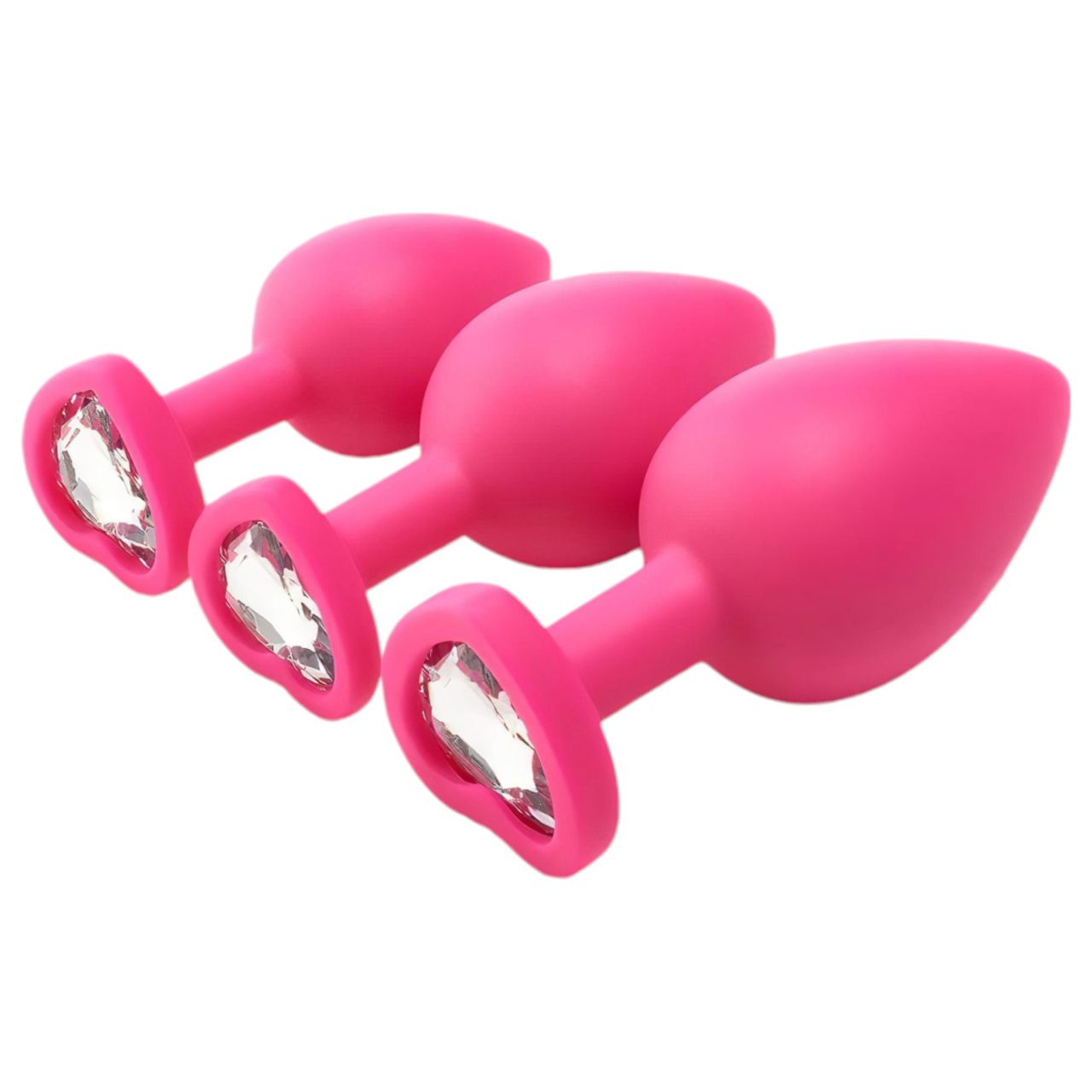 Flirts anal training kit - anál plug szett (3db) - pink Flirts anal training kit - anál plug szett (3db) - pink
