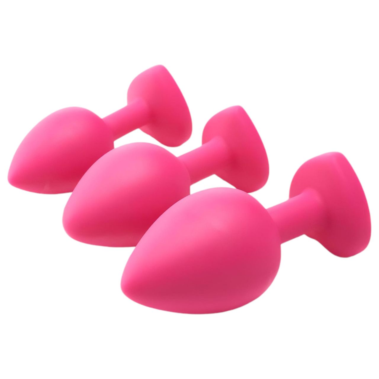 Flirts anal training kit - anál plug szett (3db) - pink Flirts anal training kit - anál plug szett (3db) - pink