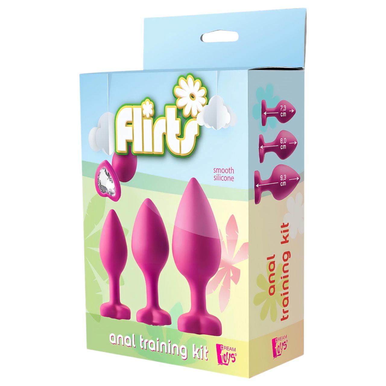 Flirts anal training kit - anál plug szett (3db) - pink Flirts anal training kit - anál plug szett (3db) - pink