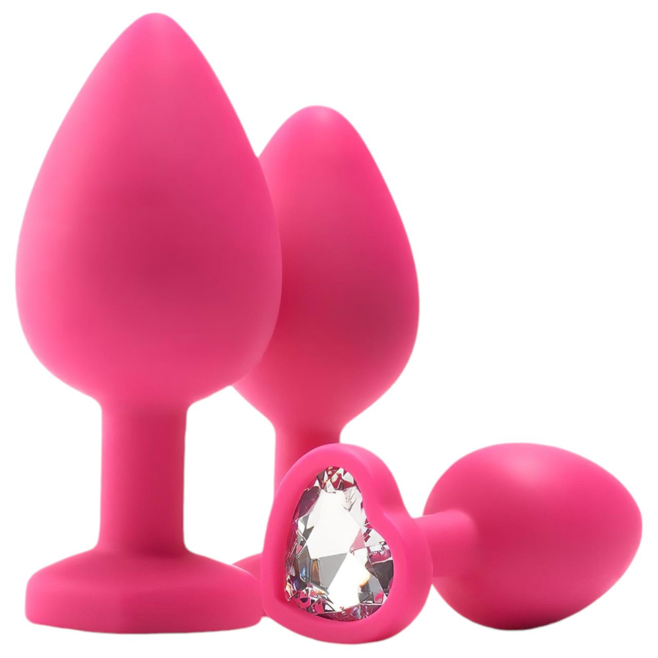 Flirts anal training kit - anál plug szett (3db) - pink Flirts anal training kit - anál plug szett (3db) - pink